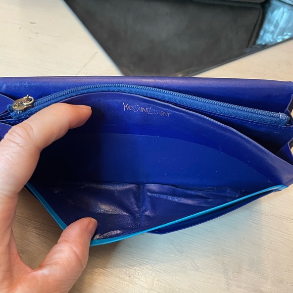 *YSL* colorblock leather bifold long wallet - Picture 13 of 15